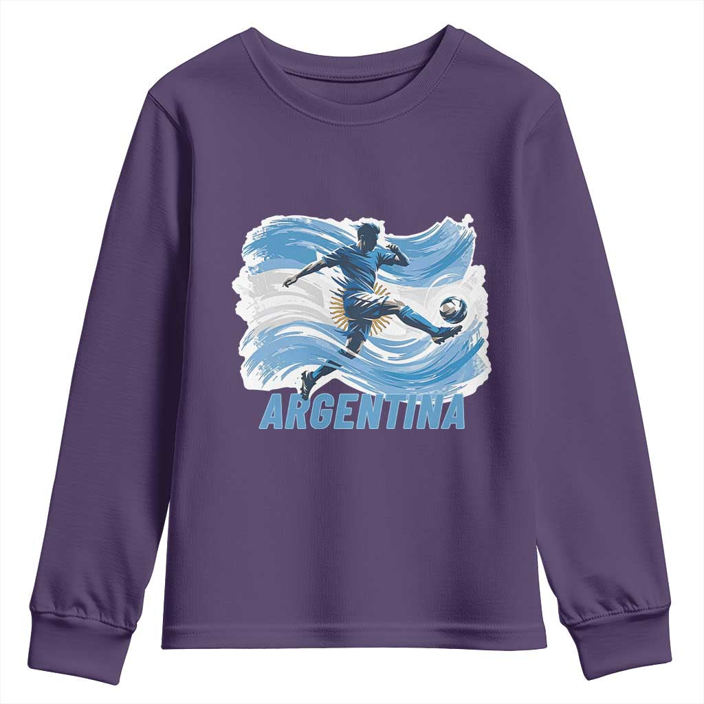 Argentina Soccer Fan Argentinian Flag Patriotic Sports Youth Sweatshirt