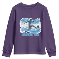 Argentina Soccer Fan Argentinian Flag Patriotic Sports Youth Sweatshirt