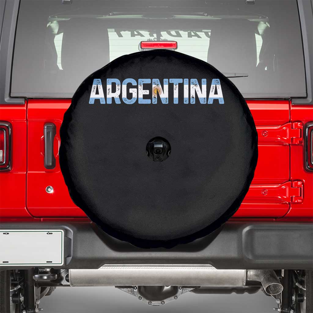 Vintage Argentina Flag Retro Argentinian Spare Tire Cover