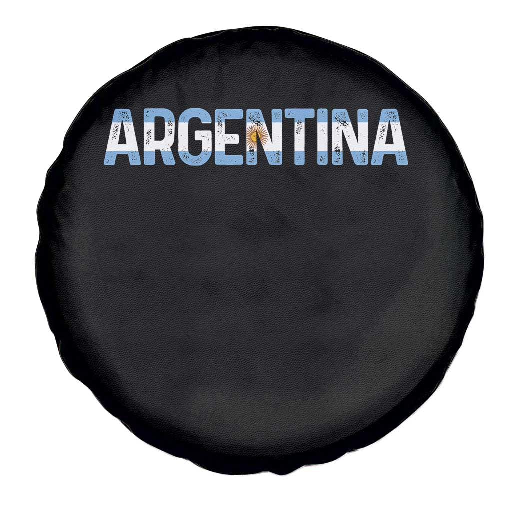 Vintage Argentina Flag Retro Argentinian Spare Tire Cover
