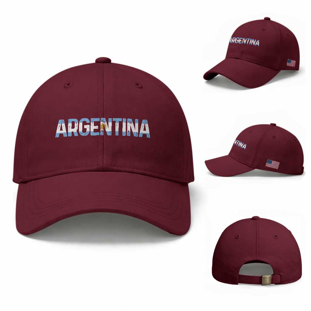 Vintage Argentina Flag Retro Argentinian Baseball Cap