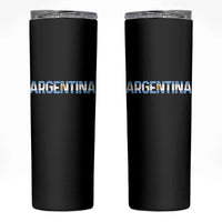 Vintage Argentina Flag Retro Argentinian Skinny Tumbler