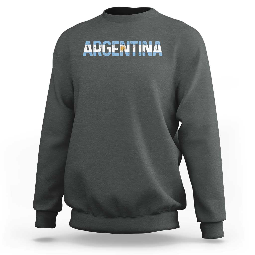 Vintage Argentina Flag Retro Argentinian Sweatshirt
