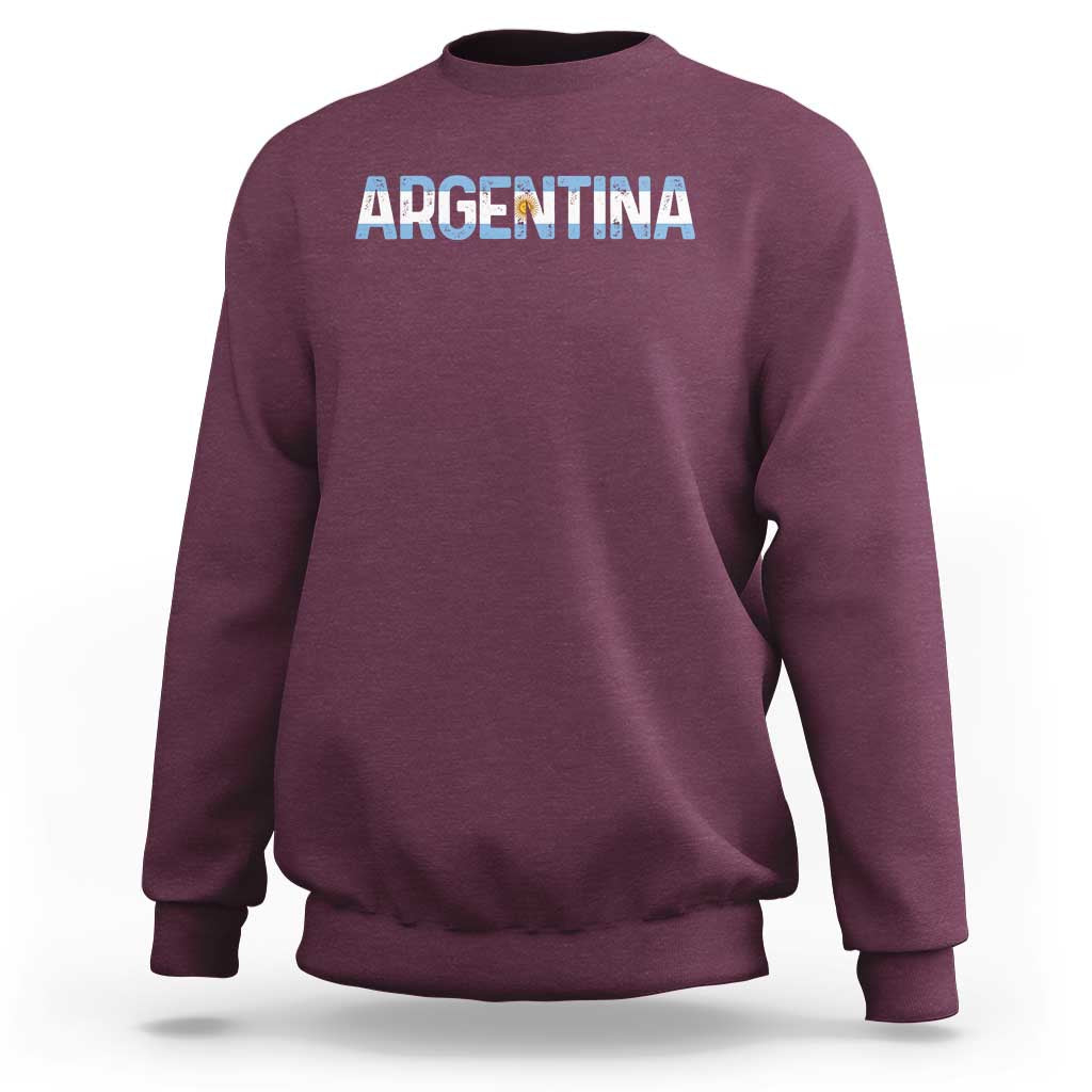 Vintage Argentina Flag Retro Argentinian Sweatshirt