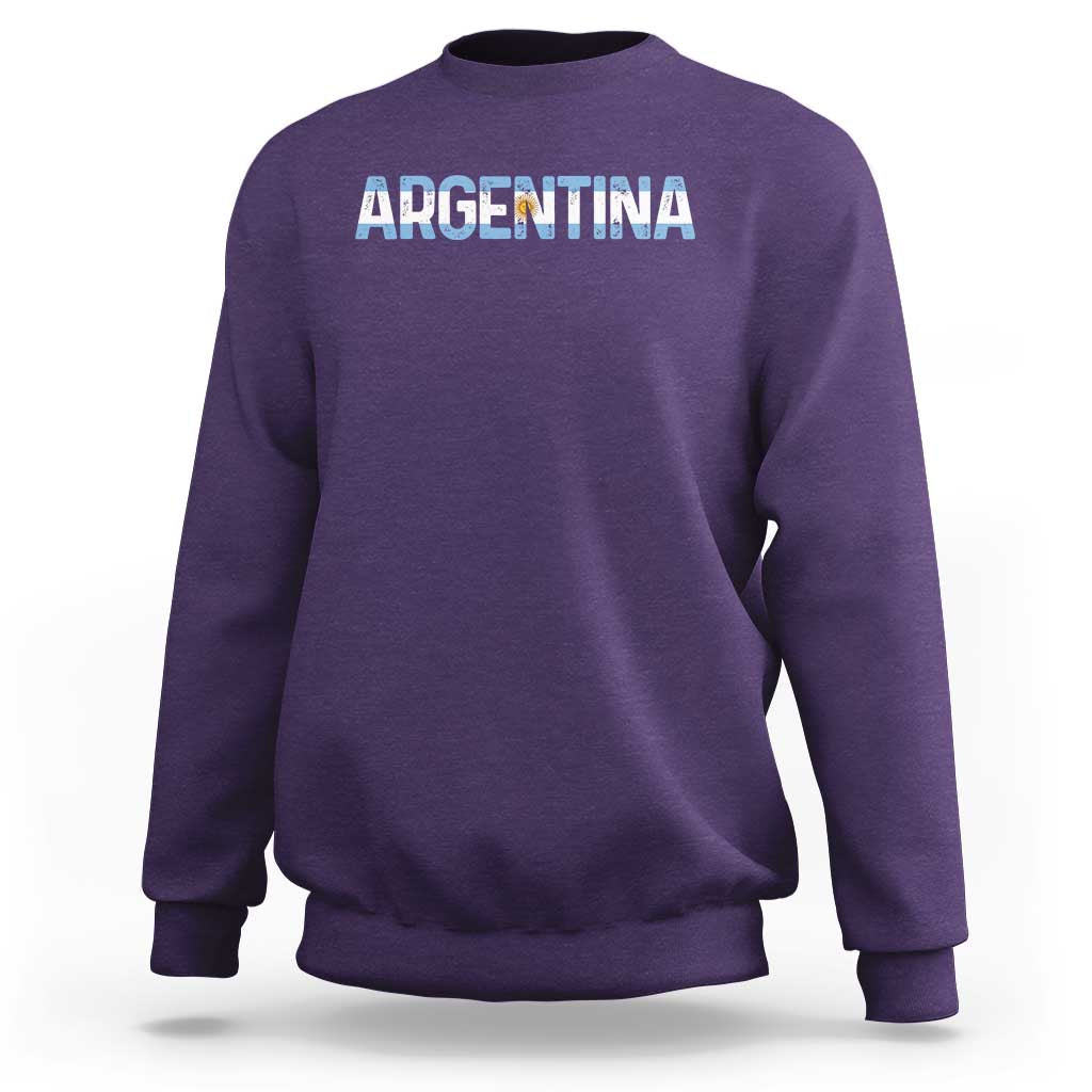 Vintage Argentina Flag Retro Argentinian Sweatshirt