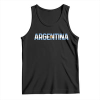 Vintage Argentina Flag Retro Argentinian Tank Top