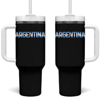 Vintage Argentina Flag Retro Argentinian Tumbler With Handle