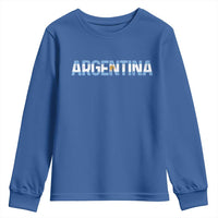 Vintage Argentina Flag Retro Argentinian Youth Sweatshirt