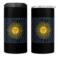 Sol de Mayo Argentina Flag Argentinian Sun 4 in 1 Can Cooler Tumbler
