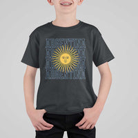 Sol de Mayo Argentina Flag Argentinian Sun T Shirt For Kid