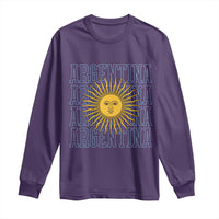 Sol de Mayo Argentina Flag Argentinian Sun Long Sleeve Shirt