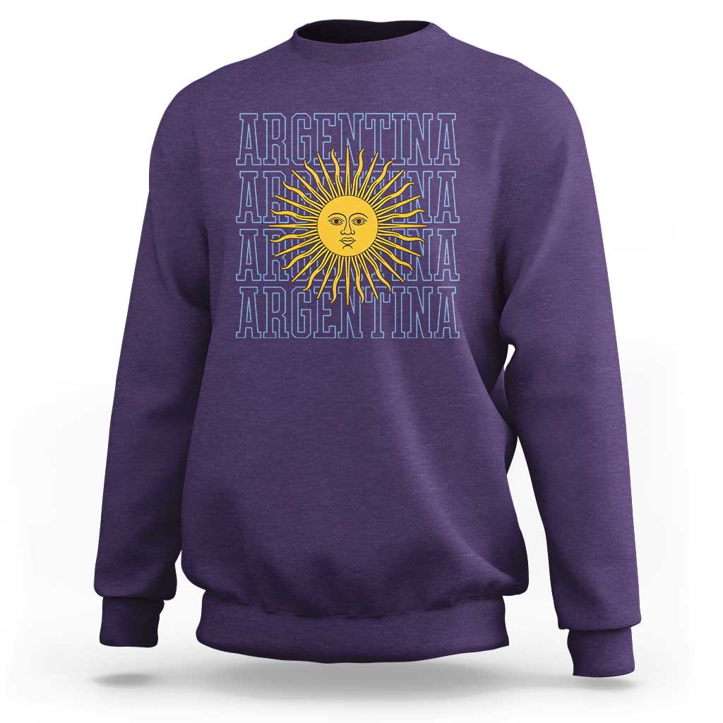 Sol de Mayo Argentina Flag Argentinian Sun Sweatshirt