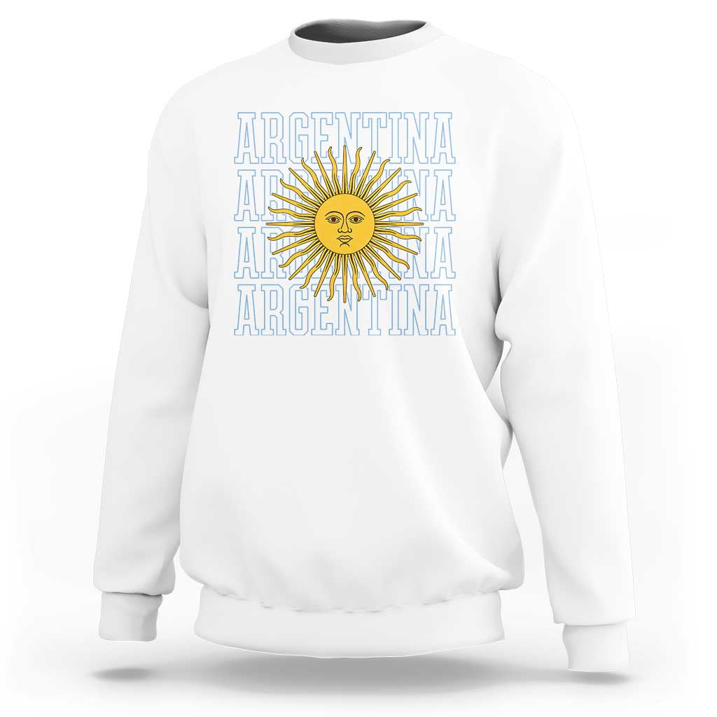 Sol de Mayo Argentina Flag Argentinian Sun Sweatshirt