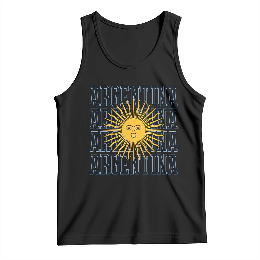 Sol de Mayo Argentina Flag Argentinian Sun Tank Top