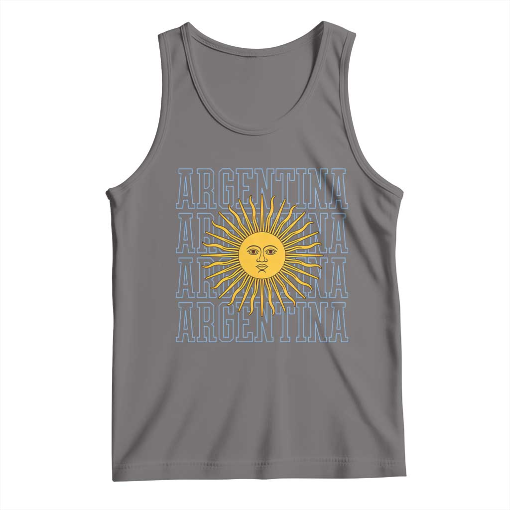 Sol de Mayo Argentina Flag Argentinian Sun Tank Top