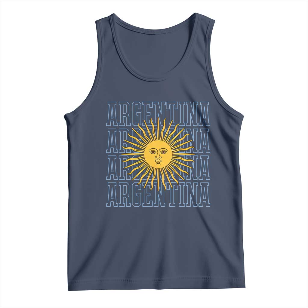 Sol de Mayo Argentina Flag Argentinian Sun Tank Top