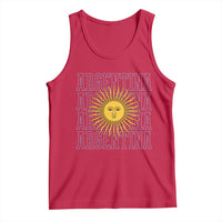 Sol de Mayo Argentina Flag Argentinian Sun Tank Top