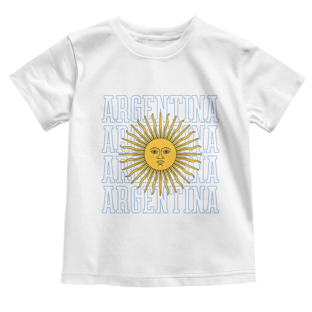 Sol de Mayo Argentina Flag Argentinian Sun Toddler T Shirt