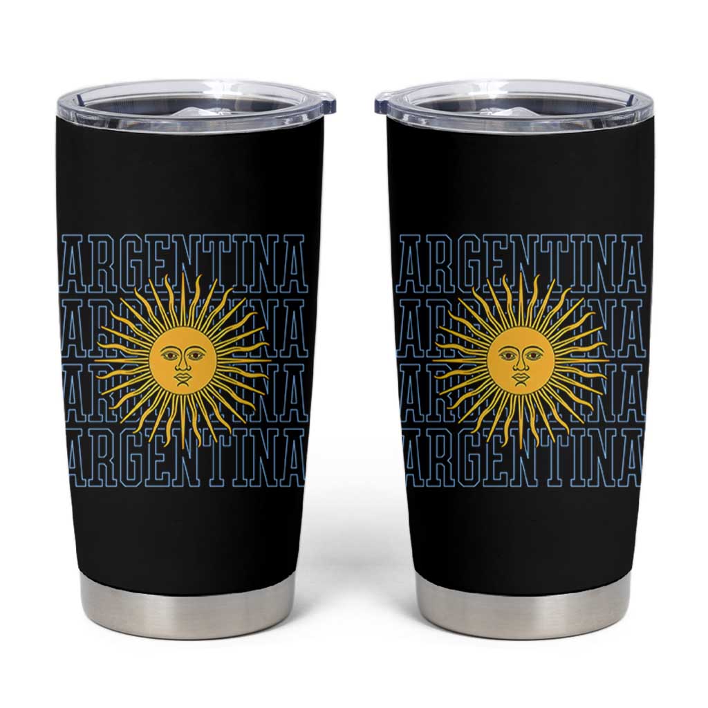 Sol de Mayo Argentina Flag Argentinian Sun Tumbler Cup
