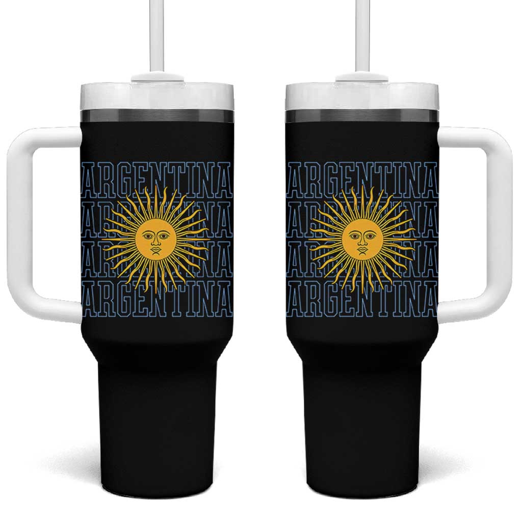 Sol de Mayo Argentina Flag Argentinian Sun Tumbler With Handle
