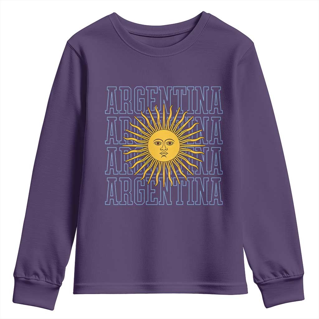 Sol de Mayo Argentina Flag Argentinian Sun Youth Sweatshirt