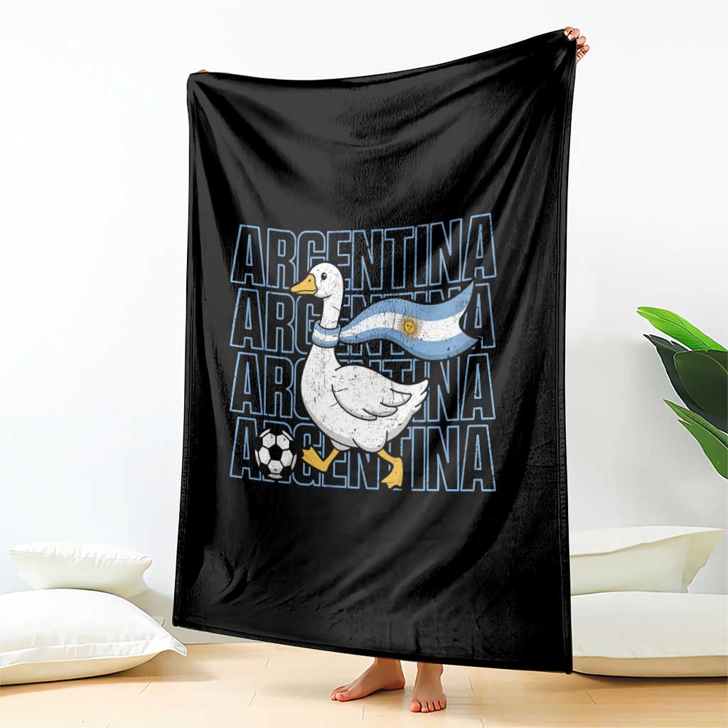 Argentina Soccer Football Throw Blanket Silly Goose Argentinian Flag Fan Supporter