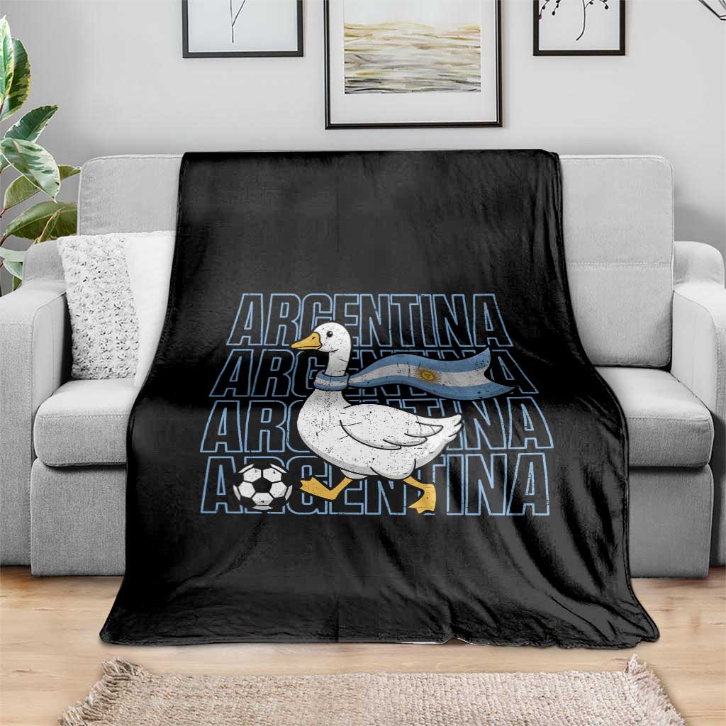 Argentina Soccer Football Throw Blanket Silly Goose Argentinian Flag Fan Supporter