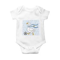 Argentina Soccer Football Baby Onesie Silly Goose Argentinian Flag Fan Supporter