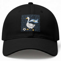 Argentina Soccer Football Baseball Cap Silly Goose Argentinian Flag Fan Supporter