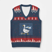 Argentina Soccer Football V-Neck Knit Sweater Vest Silly Goose Argentinian Flag Fan Supporter