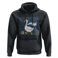 Argentina Soccer Football Hoodie Silly Goose Argentinian Flag Fan Supporter
