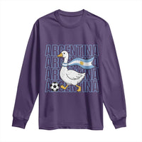 Argentina Soccer Football Long Sleeve Shirt Silly Goose Argentinian Flag Fan Supporter