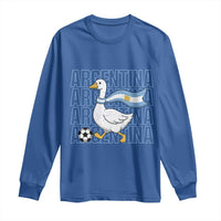 Argentina Soccer Football Long Sleeve Shirt Silly Goose Argentinian Flag Fan Supporter