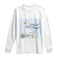 Argentina Soccer Football Long Sleeve Shirt Silly Goose Argentinian Flag Fan Supporter