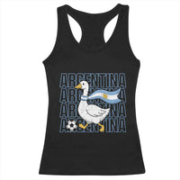 Argentina Soccer Football Racerback Tank Top Silly Goose Argentinian Flag Fan Supporter