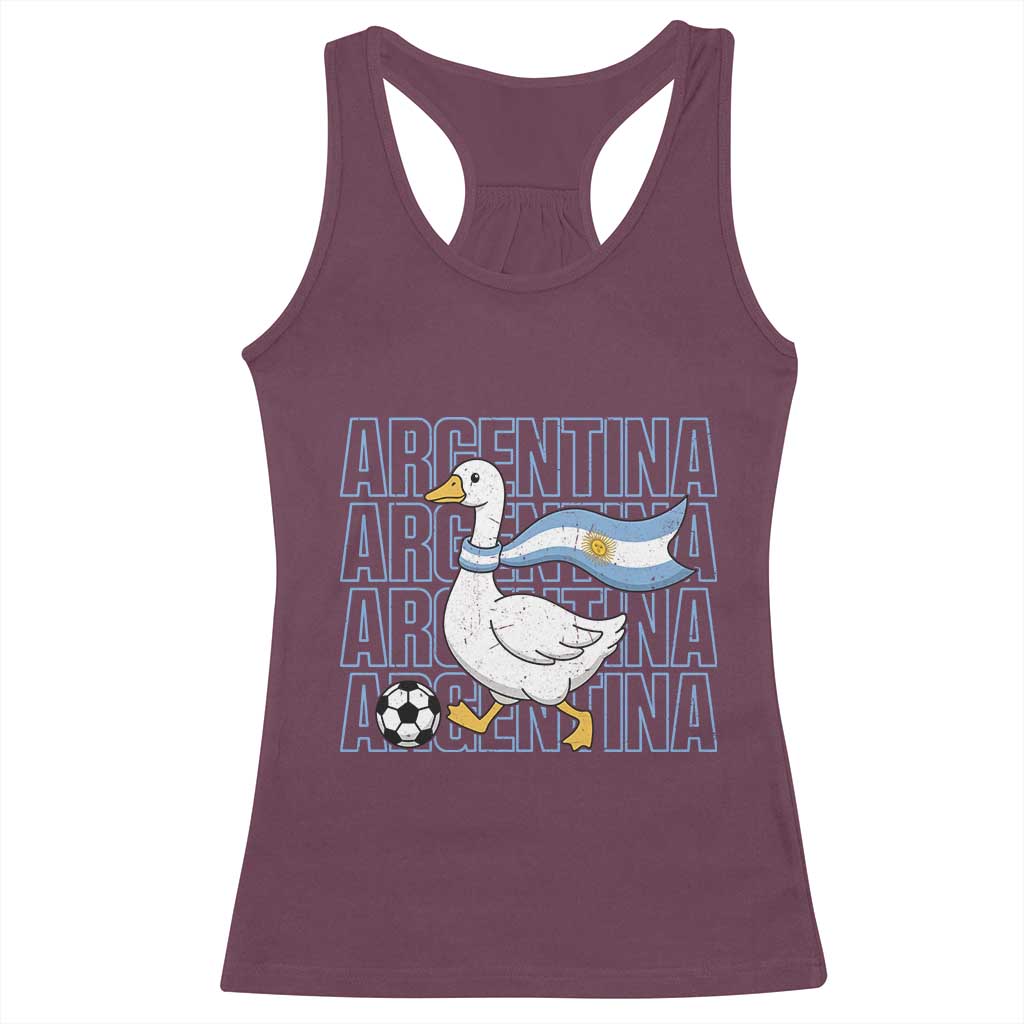 Argentina Soccer Football Racerback Tank Top Silly Goose Argentinian Flag Fan Supporter