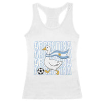 Argentina Soccer Football Racerback Tank Top Silly Goose Argentinian Flag Fan Supporter