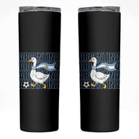 Argentina Soccer Football Skinny Tumbler Silly Goose Argentinian Flag Fan Supporter