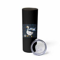 Argentina Soccer Football Skinny Tumbler Silly Goose Argentinian Flag Fan Supporter
