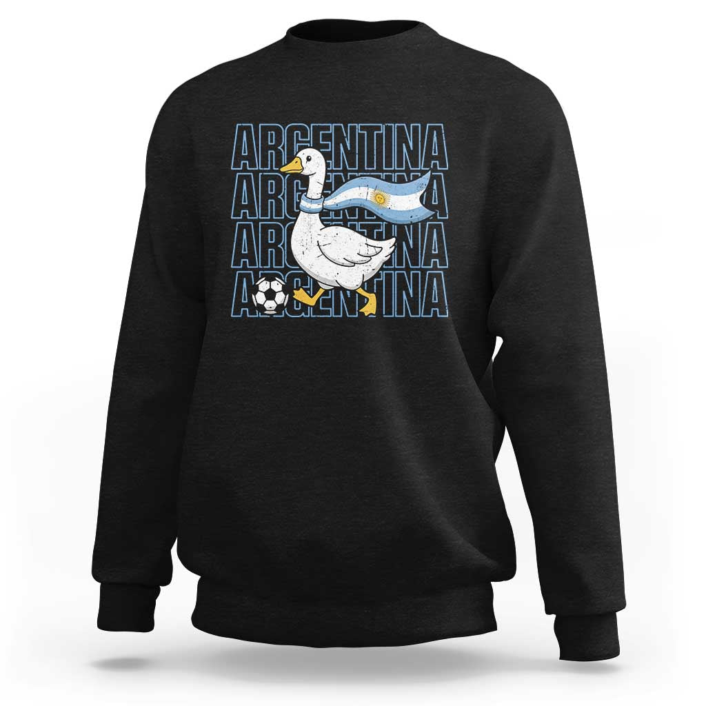 Argentina Soccer Football Sweatshirt Silly Goose Argentinian Flag Fan Supporter