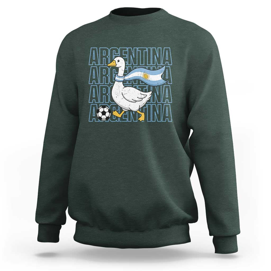 Argentina Soccer Football Sweatshirt Silly Goose Argentinian Flag Fan Supporter