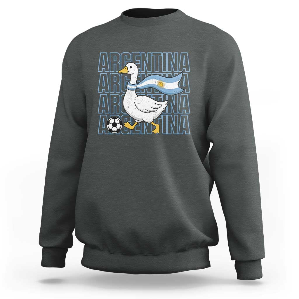 Argentina Soccer Football Sweatshirt Silly Goose Argentinian Flag Fan Supporter