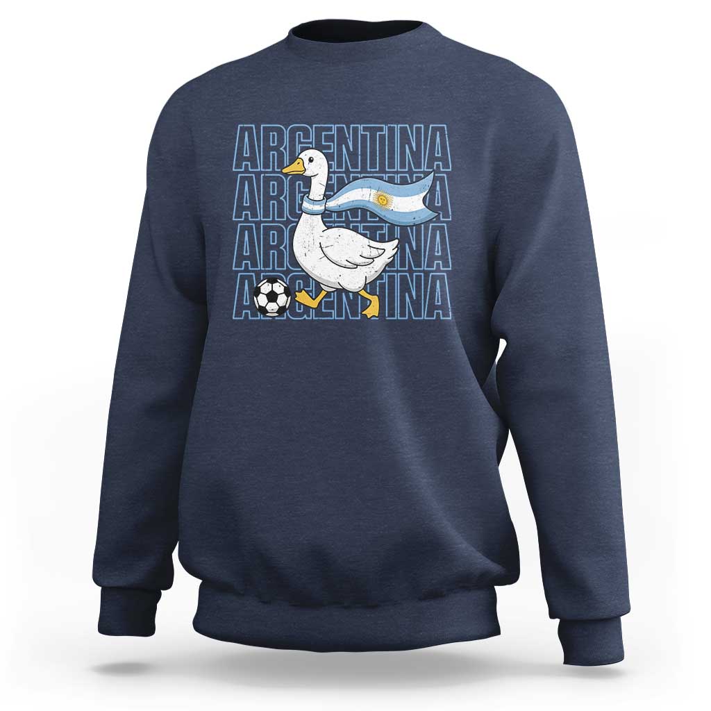 Argentina Soccer Football Sweatshirt Silly Goose Argentinian Flag Fan Supporter