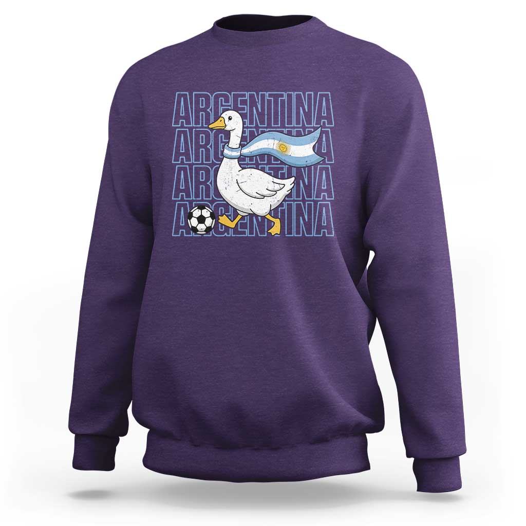 Argentina Soccer Football Sweatshirt Silly Goose Argentinian Flag Fan Supporter