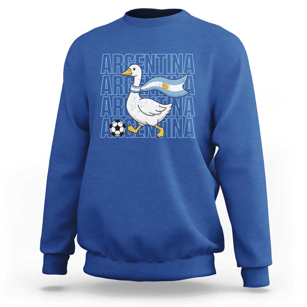 Argentina Soccer Football Sweatshirt Silly Goose Argentinian Flag Fan Supporter