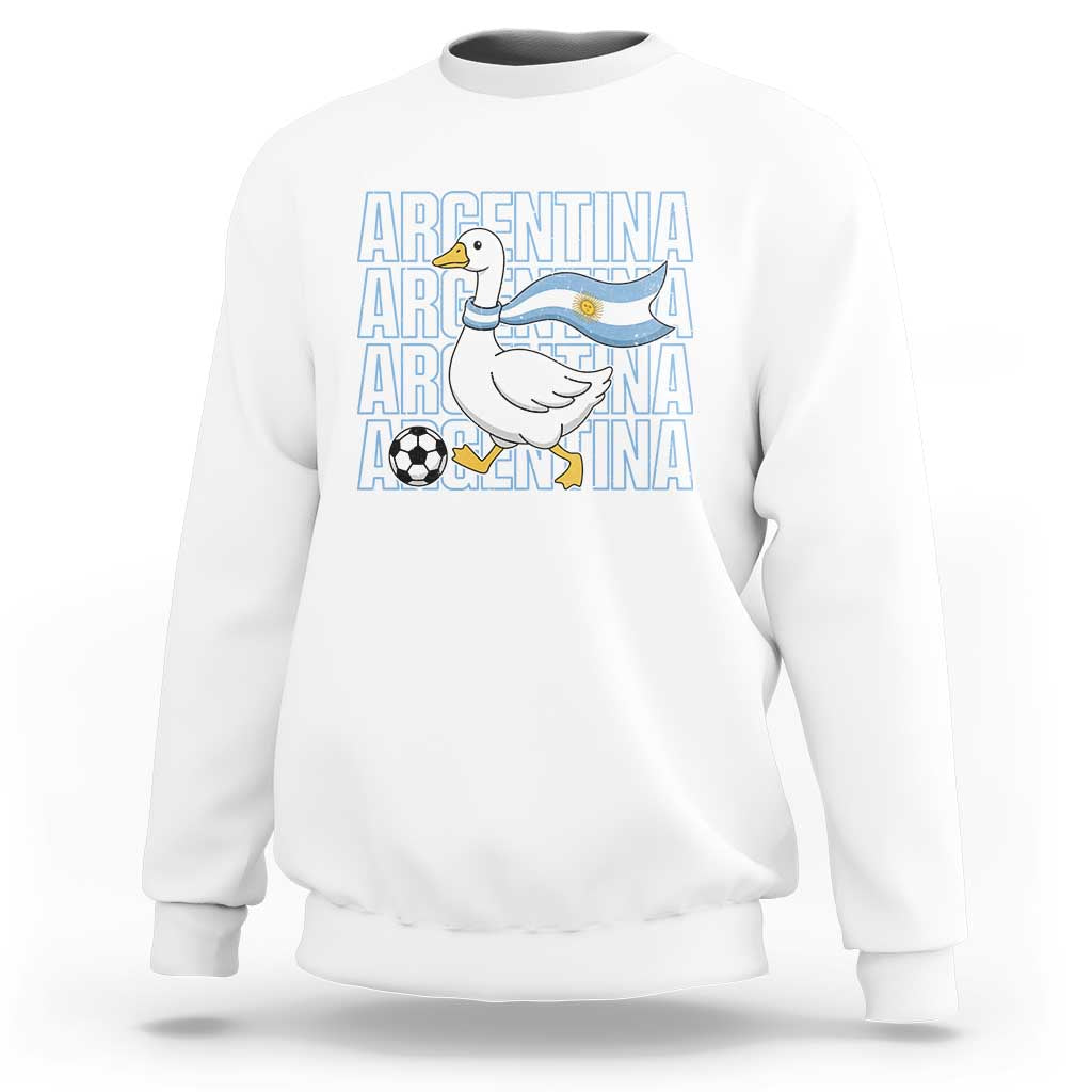 Argentina Soccer Football Sweatshirt Silly Goose Argentinian Flag Fan Supporter