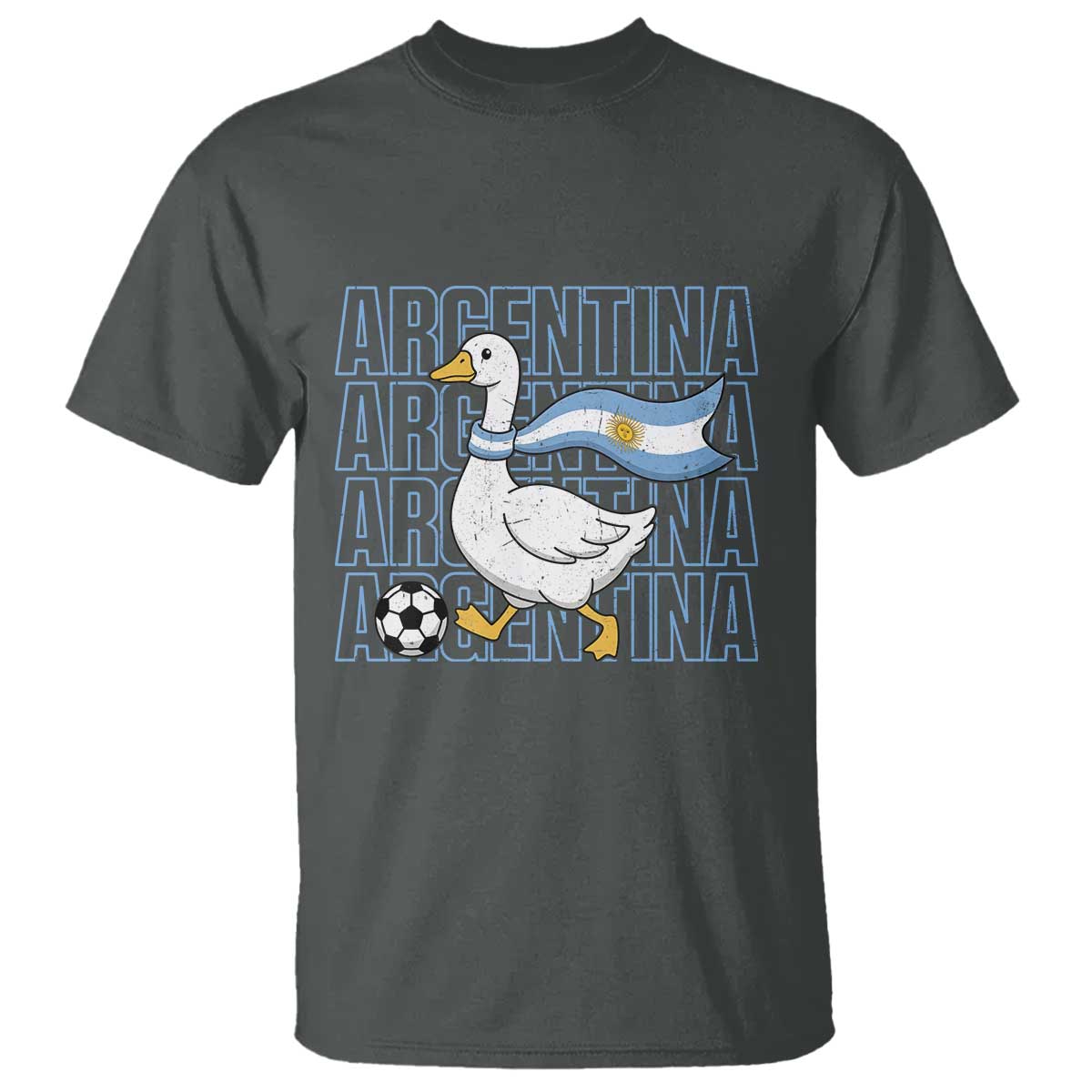 Argentina Soccer Football T Shirt Silly Goose Argentinian Flag Fan Supporter