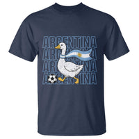Argentina Soccer Football T Shirt Silly Goose Argentinian Flag Fan Supporter