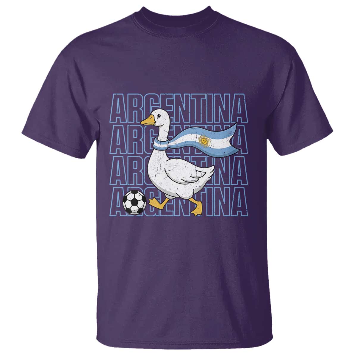 Argentina Soccer Football T Shirt Silly Goose Argentinian Flag Fan Supporter