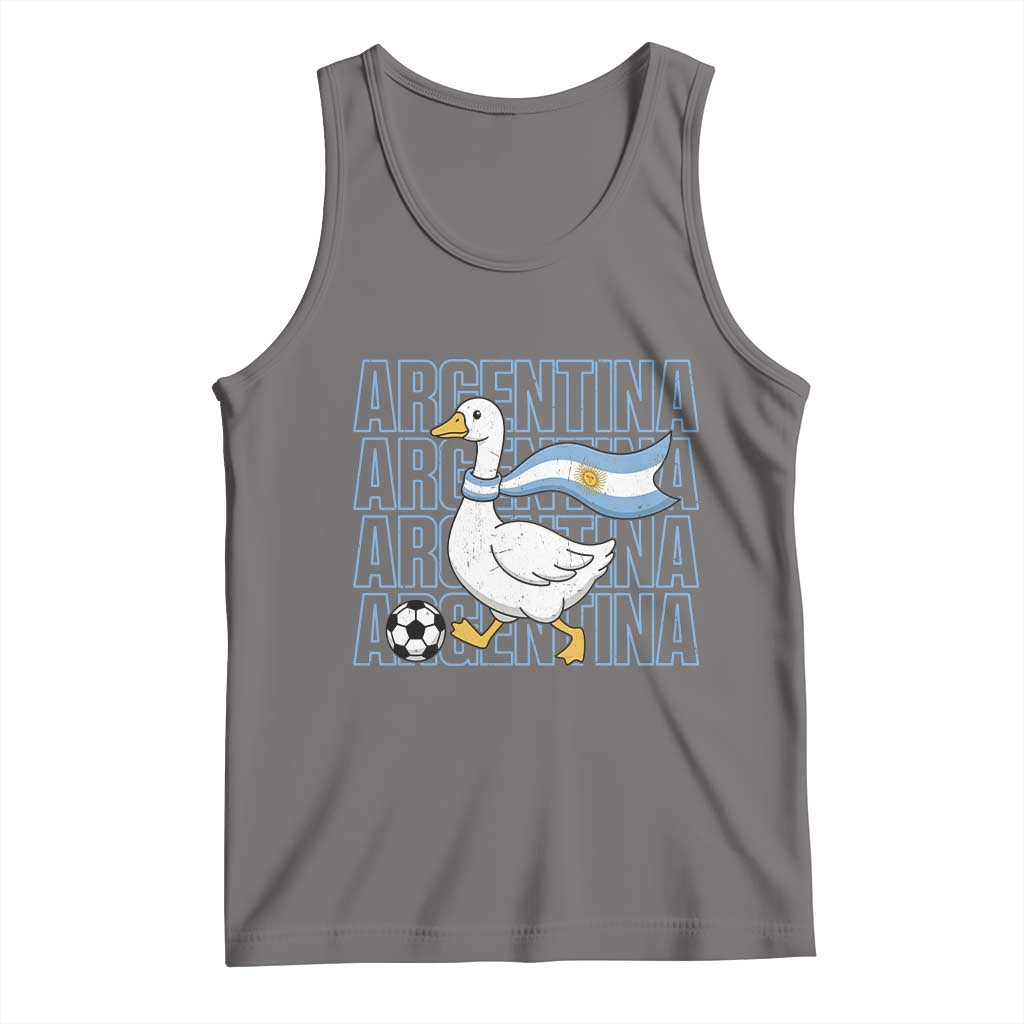 Argentina Soccer Football Tank Top Silly Goose Argentinian Flag Fan Supporter